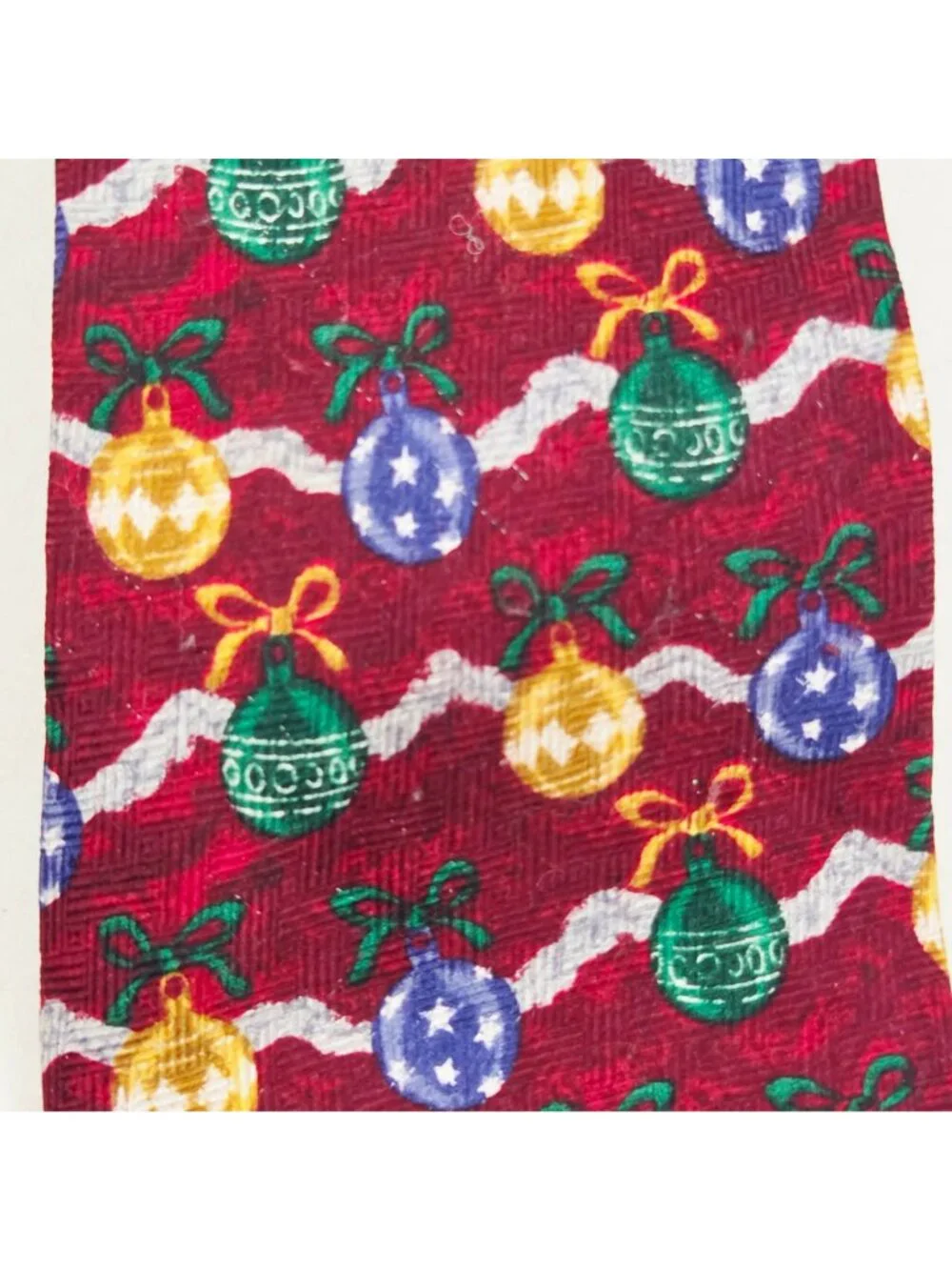 FN Fashion Neckwear Tie Mens Silk Christmas Ornaments Bows Holiday USA